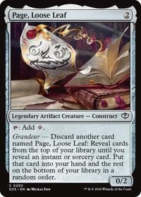 Page, Loose Leaf - Secrets of Strixhaven - Magic: The Gathering card