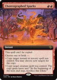 Choreographed Sparks (Extended Art) - Secrets of Strixhaven - Magic: The Gathering card