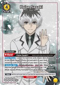 Haise Sasaki (R*) - UE18ST: Tokyo Ghoul Starter Deck - Union Arena card