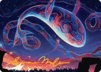 Spectacular Skywhale Art Card (Gold-Stamped Signature) - Art Series: Secrets of Strixhaven - Magic: The Gathering card
