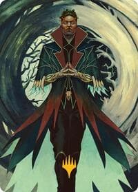 Professor Dellian Fel Art Card (Gold-Stamped Planeswalker Symbol) - Art Series: Secrets of Strixhaven - Magic: The Gathering card