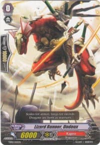 Lizard Runner, Undeux - Trial Deck 2: Dragonic Overlord - Cardfight Vanguard card