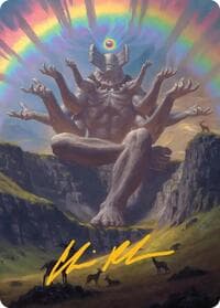 Transcendent Archaic Art Card (Gold-Stamped Signature) - Art Series: Secrets of Strixhaven - Magic: The Gathering card