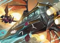 Strixhaven Skycoach Art Card - Art Series: Secrets of Strixhaven - Magic: The Gathering card