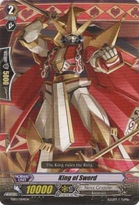 King of Sword - Trial Deck 3: Golden Mechanical Soldier - Cardfight Vanguard card