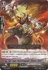 Super Electromagnetic Lifeform, Storm - Trial Deck 3: Golden Mechanical Soldier - Cardfight Vanguard card