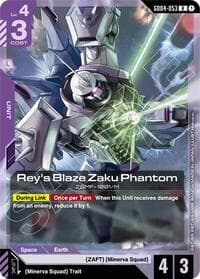 Rey's Blaze Zaku Phantom - Phantom Aria - Gundam Card Game card
