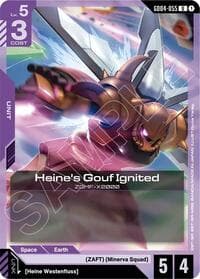 Heine's Gouf Ignited - Phantom Aria - Gundam Card Game card
