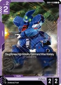 Daughtress High Mobility Command Wise Wallaby - Phantom Aria - Gundam Card Game card