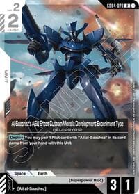 Al-Saachez's AEU Enact Custom Moralia Development Experiment Type - Phantom Aria - Gundam Card Game card
