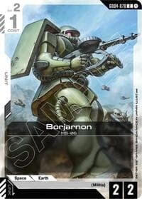 Borjarnon - Phantom Aria - Gundam Card Game card