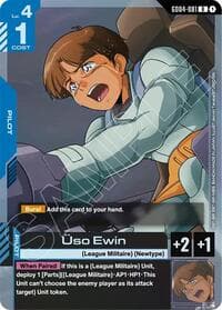 Uso Ewin - Phantom Aria - Gundam Card Game card