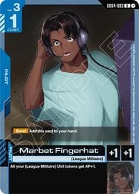 Marbet Fingerhat - Phantom Aria - Gundam Card Game card