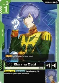 Garma Zabi - Phantom Aria - Gundam Card Game card