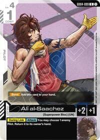 Ali al-Saachez - Phantom Aria - Gundam Card Game card