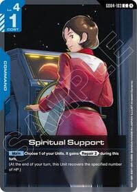 Spiritual Support - Phantom Aria - Gundam Card Game card
