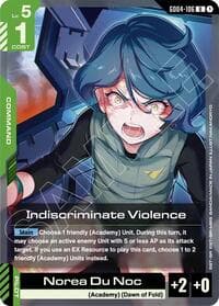 Indiscriminate Violence - Phantom Aria - Gundam Card Game card