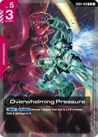 Overwhelming Pressure - Phantom Aria - Gundam Card Game card