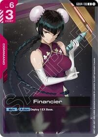 Financier - Phantom Aria - Gundam Card Game card