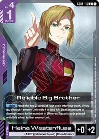 Reliable Big Brother - Phantom Aria - Gundam Card Game card