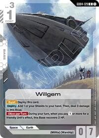 Willgem - Phantom Aria - Gundam Card Game card