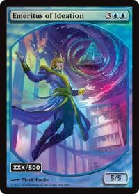Emeritus of Ideation (Retro Frame) (Serial Numbered) (Double Rainbow Foil) - Secrets of Strixhaven - Magic: The Gathering card