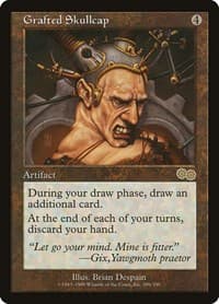 Grafted Skullcap - Urza's Saga - Magic: The Gathering card