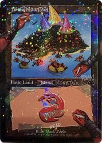 Mountain (7128) (Pool Party Foil) - Secret Lair Drop Series - Magic: The Gathering card