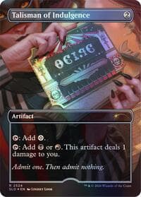 Talisman of Indulgence - Secret Lair Drop Series - Magic: The Gathering card