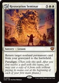 Restoration Seminar - Promo Pack: Secrets of Strixhaven - Magic: The Gathering card