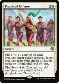 Practiced Offense - Promo Pack: Secrets of Strixhaven - Magic: The Gathering card