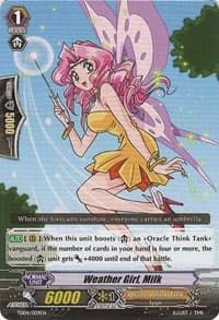 Weather Girl, Milk - Trial Deck 4: Maiden Princess of the Cherry Blossom - Cardfight Vanguard card