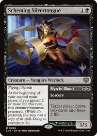 Scheming Silvertongue - Promo Pack: Secrets of Strixhaven - Magic: The Gathering card