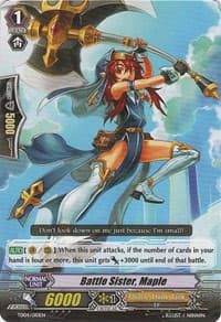 Battle Sister, Maple - Trial Deck 4: Maiden Princess of the Cherry Blossom - Cardfight Vanguard card