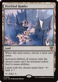 Petrified Hamlet - Promo Pack: Secrets of Strixhaven - Magic: The Gathering card