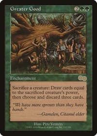 Greater Good - Urza's Saga - Magic: The Gathering card