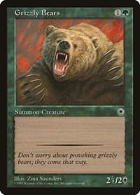 Grizzly Bears - Portal - Magic: The Gathering card