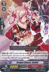 Dragon Dancer, RaiRai - Trial Deck 6: Resonance of Thunder Dragon - Cardfight Vanguard card