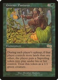 Greener Pastures - Urza's Saga - Magic: The Gathering card