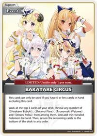 BAKATARE CIRCUS (U) - Enchant Regalia - Hololive card