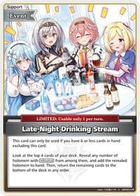 Late-Night Drinking Stream (U) - Enchant Regalia - Hololive card