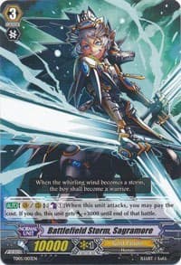 Battlefield Storm, Sagramore - Trial Deck 5: Slash of Silver Wolf - Cardfight Vanguard card