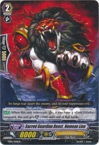Sacred Guardian Beast, Nemean Lion - Trial Deck 5: Slash of Silver Wolf - Cardfight Vanguard card