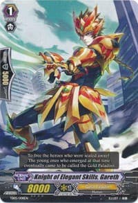 Knight of Elegant Skills, Gareth - Trial Deck 5: Slash of Silver Wolf - Cardfight Vanguard card
