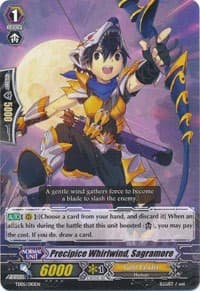 Precipice Whirlwind, Sagramore - Trial Deck 5: Slash of Silver Wolf - Cardfight Vanguard card