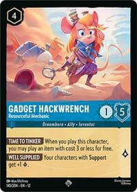 Gadget Hackwrench - Resourceful Mechanic - Wilds Unknown - Disney Lorcana card