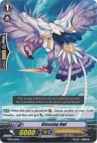 Blessing Owl - Trial Deck 5: Slash of Silver Wolf - Cardfight Vanguard card