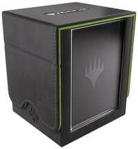 Magic: The Gathering Secrets of Strixhaven Squire Plus 100+ XL - Black / Green - GameGenic Deck Boxes - Deck Boxes card