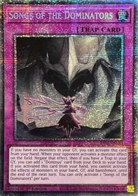Songs of the Dominators (Starlight Rare) - Rarity Collection 5 - YuGiOh card