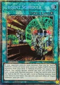 Urgent Schedule (Starlight Rare) - Rarity Collection 5 - YuGiOh card